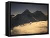 Sunset at Everest, Nepal-Michael Brown-Framed Stretched Canvas