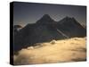 Sunset at Everest, Nepal-Michael Brown-Stretched Canvas