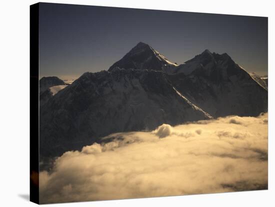 Sunset at Everest, Nepal-Michael Brown-Stretched Canvas