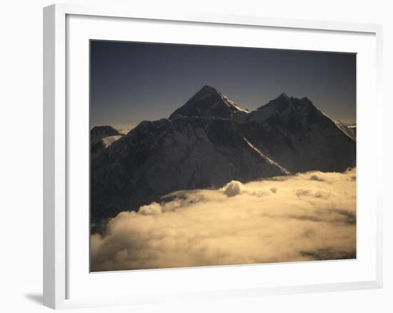 Sunset at Everest, Nepal-Michael Brown-Framed Photographic Print