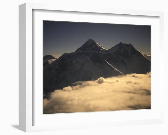 Sunset at Everest, Nepal-Michael Brown-Framed Photographic Print