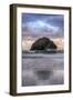 Sunset at Face Rock, Bandon Beach, Oregon Coast-Vincent James-Framed Photographic Print