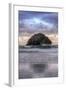 Sunset at Face Rock, Bandon Beach, Oregon Coast-Vincent James-Framed Photographic Print