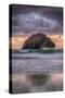 Sunset at Face Rock, Bandon Beach Oregon-Vincent James-Stretched Canvas