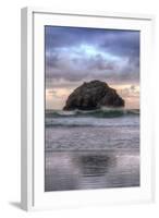 Sunset at Face Rock, Bandon, Oregon Coast-Vincent James-Framed Photographic Print