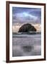 Sunset at Face Rock, Bandon, Oregon Coast-Vincent James-Framed Photographic Print