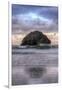 Sunset at Face Rock, Bandon, Oregon Coast-Vincent James-Framed Photographic Print