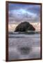 Sunset at Face Rock, Bandon, Oregon Coast-Vincent James-Framed Photographic Print