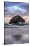 Sunset at Face Rock, Bandon, Oregon Coast-Vincent James-Stretched Canvas