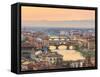 Sunset at Florence-Olena Suvorova-Framed Stretched Canvas