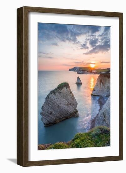 Sunset at Freshwater Bay, Isle of Wight-Robert Maynard-Framed Photographic Print