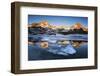 Sunset at Gavia Pass, Brescia province, Valtellina valley, Lombardy, Italy.-ClickAlps-Framed Photographic Print