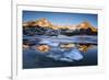 Sunset at Gavia Pass, Brescia province, Valtellina valley, Lombardy, Italy.-ClickAlps-Framed Photographic Print