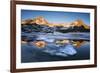 Sunset at Gavia Pass, Brescia province, Valtellina valley, Lombardy, Italy.-ClickAlps-Framed Photographic Print