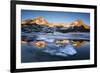 Sunset at Gavia Pass, Brescia province, Valtellina valley, Lombardy, Italy.-ClickAlps-Framed Photographic Print