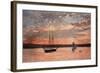 Sunset at Gloucester, 1880 (W/C & Graphite on Wove Paper)-Winslow Homer-Framed Giclee Print