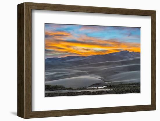 Sunset at Great Sand Dunes National Park-Howie Garber-Framed Photographic Print