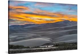 Sunset at Great Sand Dunes National Park-Howie Garber-Stretched Canvas