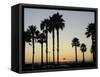 Sunset at Hermosa Beach, Los Angeles County, California, United States of America, North America-Aaron McCoy-Framed Stretched Canvas