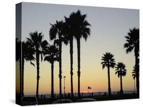 Sunset at Hermosa Beach, Los Angeles County, California, United States of America, North America-Aaron McCoy-Stretched Canvas