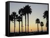 Sunset at Hermosa Beach, Los Angeles County, California, United States of America, North America-Aaron McCoy-Framed Stretched Canvas