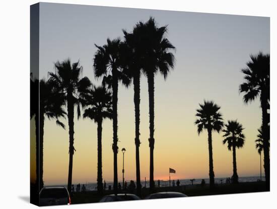 Sunset at Hermosa Beach, Los Angeles County, California, United States of America, North America-Aaron McCoy-Stretched Canvas