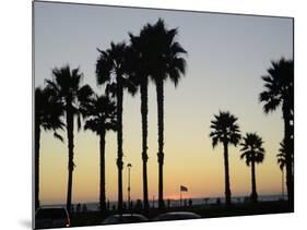 Sunset at Hermosa Beach, Los Angeles County, California, United States of America, North America-Aaron McCoy-Mounted Photographic Print