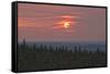 Sunset at Horseshoe Canyon, Cypress Hills Interprovincial Park, Alberta, Canada-null-Framed Stretched Canvas