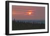 Sunset at Horseshoe Canyon, Cypress Hills Interprovincial Park, Alberta, Canada-null-Framed Photographic Print