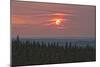 Sunset at Horseshoe Canyon, Cypress Hills Interprovincial Park, Alberta, Canada-null-Mounted Photographic Print