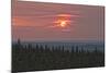 Sunset at Horseshoe Canyon, Cypress Hills Interprovincial Park, Alberta, Canada-null-Mounted Photographic Print