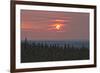 Sunset at Horseshoe Canyon, Cypress Hills Interprovincial Park, Alberta, Canada-null-Framed Photographic Print