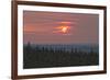 Sunset at Horseshoe Canyon, Cypress Hills Interprovincial Park, Alberta, Canada-null-Framed Photographic Print