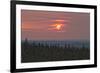 Sunset at Horseshoe Canyon, Cypress Hills Interprovincial Park, Alberta, Canada-null-Framed Photographic Print