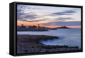 Sunset at Isola Delle Femmine-Guido Cozzi-Framed Stretched Canvas