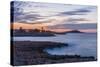 Sunset at Isola Delle Femmine-Guido Cozzi-Stretched Canvas