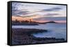Sunset at Isola Delle Femmine-Guido Cozzi-Framed Stretched Canvas