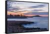 Sunset at Isola Delle Femmine-Guido Cozzi-Framed Stretched Canvas