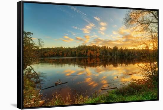 Sunset at Jay Cooke State Park Minnesota-Like He-Framed Stretched Canvas