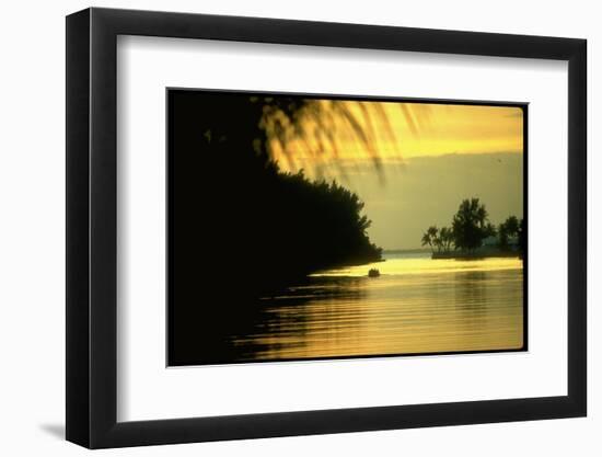 Sunset at Key Biscayne, Florida-George Silk-Framed Photographic Print