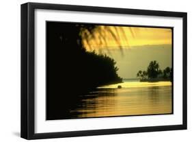 Sunset at Key Biscayne, Florida-George Silk-Framed Photographic Print