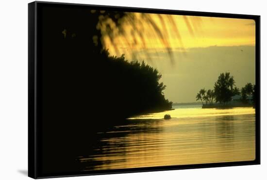 Sunset at Key Biscayne, Florida-George Silk-Framed Stretched Canvas