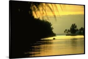 Sunset at Key Biscayne, Florida-George Silk-Stretched Canvas