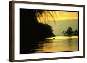 Sunset at Key Biscayne, Florida-George Silk-Framed Photographic Print