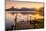 Sunset at Lagoa Rodrigo de Freitas in Rio de Janeiro, Brazil, South America-Alexandre Rotenberg-Mounted Photographic Print