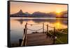 Sunset at Lagoa Rodrigo de Freitas in Rio de Janeiro, Brazil, South America-Alexandre Rotenberg-Framed Stretched Canvas