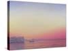 Sunset at Lake Palace, Udaipur-Derek Hare-Stretched Canvas