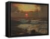 Sunset at Land's End, Cornwall-Albert Julius Olsson-Framed Stretched Canvas