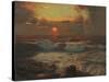 Sunset at Land's End, Cornwall-Albert Julius Olsson-Stretched Canvas