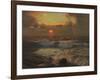 Sunset at Land's End, Cornwall-Albert Julius Olsson-Framed Giclee Print